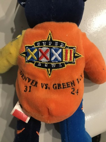 RARE HUGE Denver Broncos Super Bowl Champs Beanie Bear EVER! NWT HTF WOW!! NFL - Picture 12 of 12