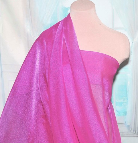 TELA DE ORGANZA BRILLANTE PURA ELECCIÓN DE COLOR CONCURSO DE 1 YARDA DECORACIÓN ARTESANAL DE BODA - Imagen 14 de 16