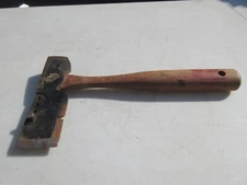 Vintage Plumb Roofing Hatchet Axe - Lathing Shingle Waffle Hammer