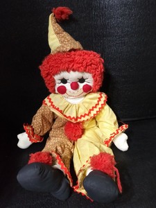 vintage stuffed clown doll