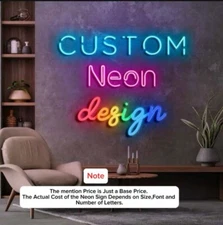 Any Text HERE Any Name Custom Made Customize Personalized LED Neon Light Sign
