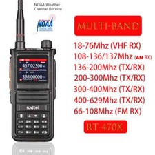 Multi-bands Ham Walkie-Talkies 256CH Air Band Two Way Radio Station Transceiver