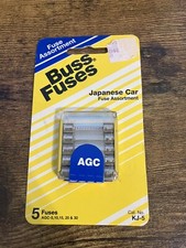  5 Cooper Bussmann Japanese Assorted AGC Glass Tube Fuse 5 thru 30 amp