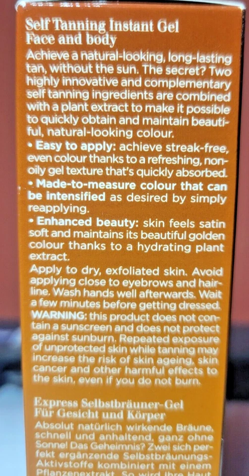 GEL INSTANTÁNEO AUTOBRONCEADOR CLARINS, fresco y no graso, 4,5 oz nuevo en caja Foto 2 de 4