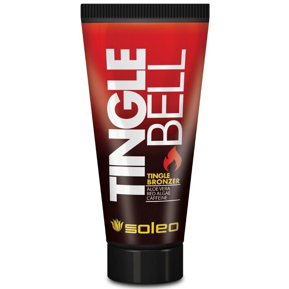 SOLEO TINGLE BELL SUNBED TANNING LOTION CREAM HOT TINGLE + FREE GIFT