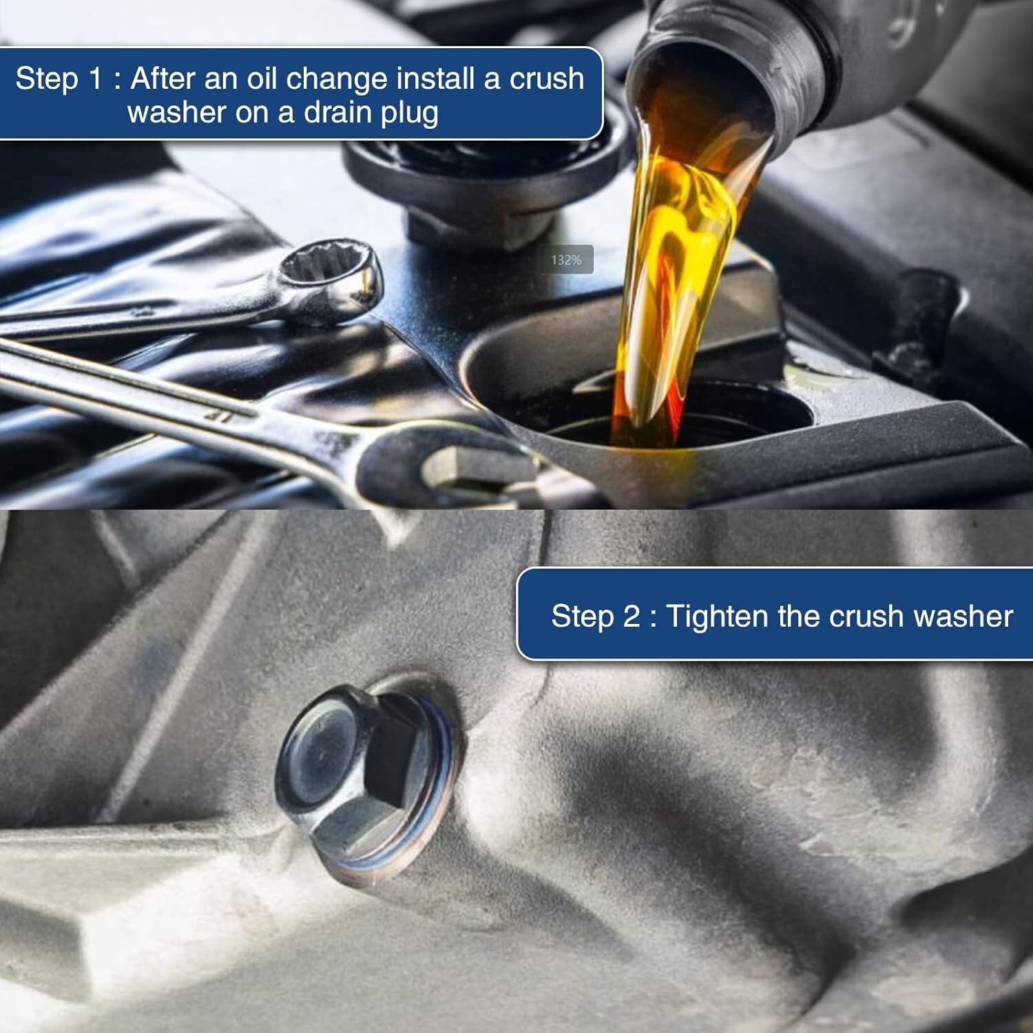 90430-12031 For Toyota Lexus SCION Oil Drain Plug Washer Gasket Set of 100