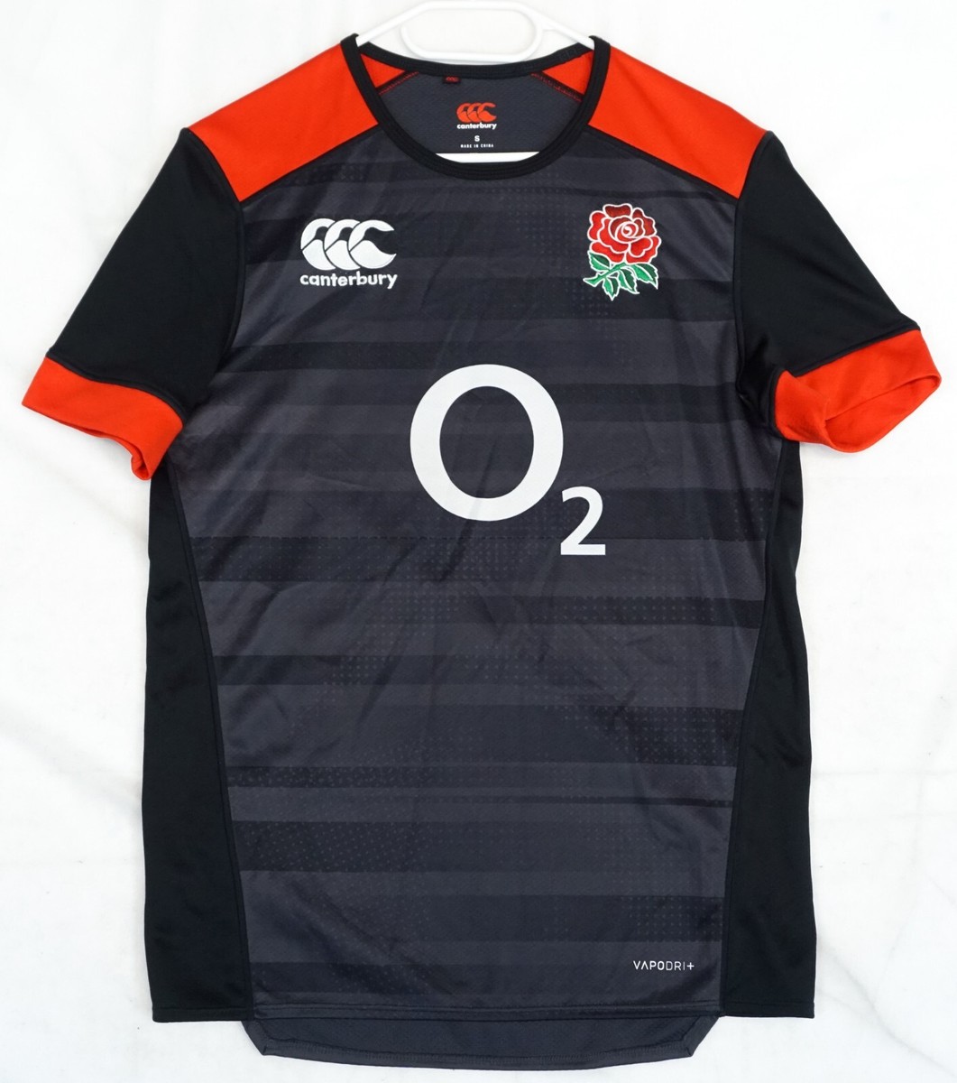 Canterbury England O2 Black Rugby Jersey Men's S | eBay