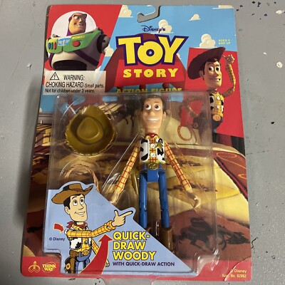 Toy Story Quick-Draw Woody Action Figure Disney Pixar 1995