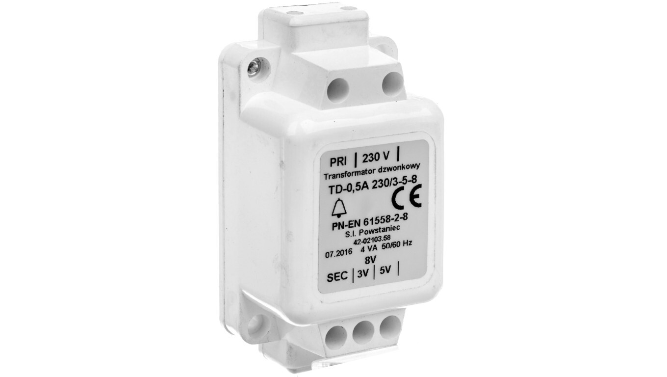 Single-phase transformer TD 0.5A 230 / 3-5-8V 42-02103.58 /T2UK