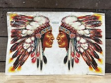 Vintage Meyercord Decal 1503 B American Indian Chief Headdress