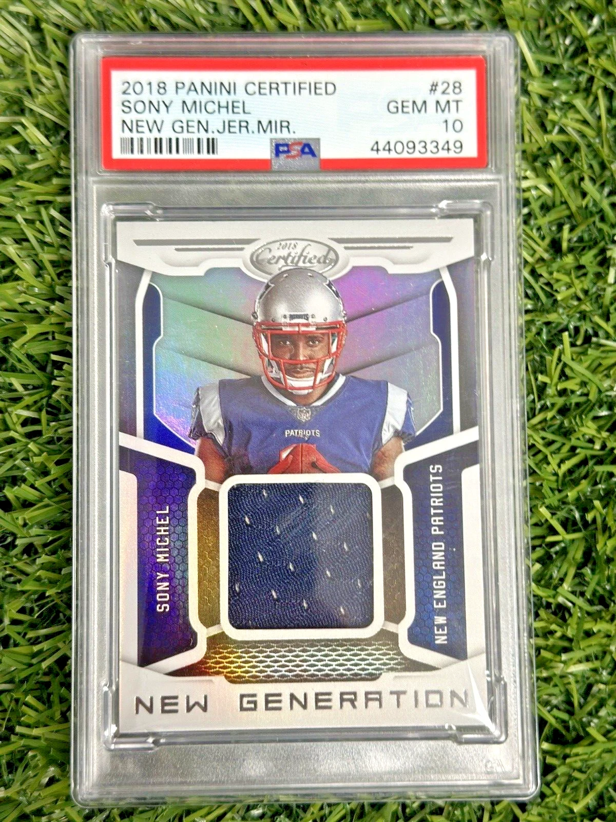Sony Michel Panini Certified New Generation Jerseys Mirror #28 Base