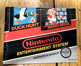 Duck Hunt/Super Mario Bros. Nintendo NES MANUAL ONLY