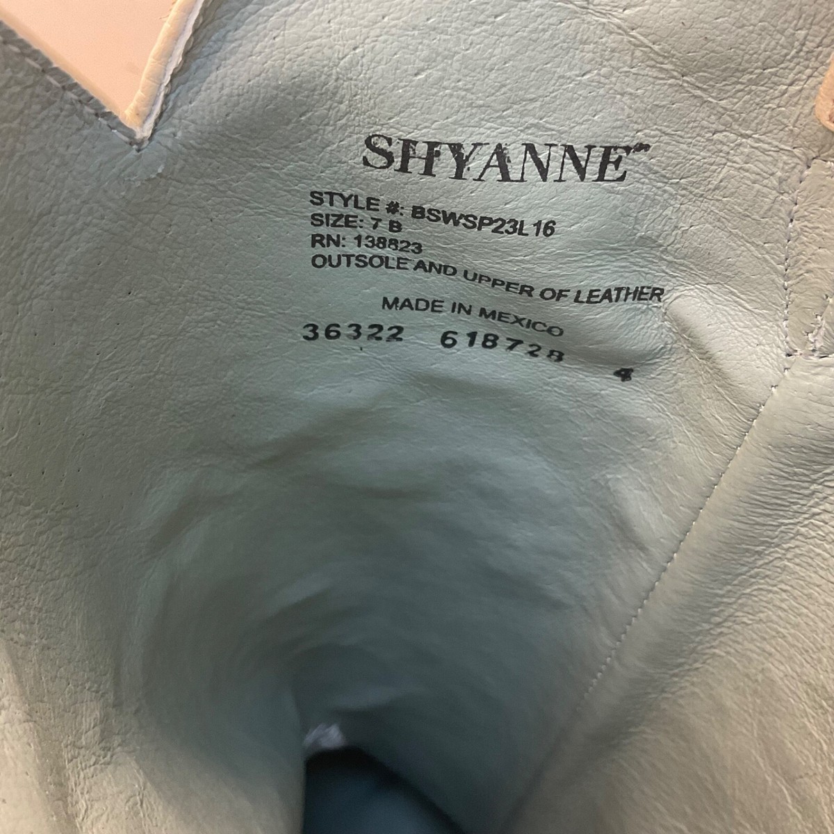 Shyanne Women's Denisse Snip Toe Western Boots BSWSP23L16 Cream