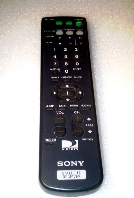SONY RM-Y139 SATELLITE Receiver REMOTE CONTROL OEM GENUINE, TV, SATELLITE, VCR