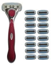 16 Women Refills Fits Schick Quattro Razor 5 Blades Cartridges Quatro Handle 4 8