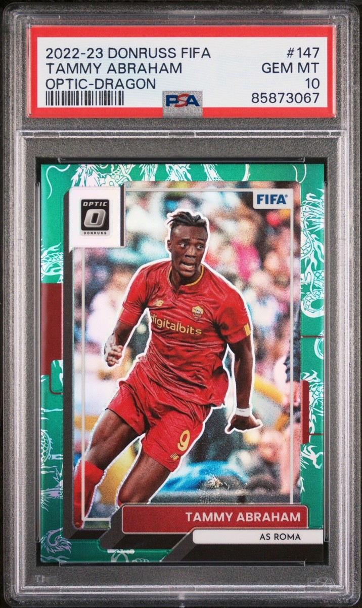 TAMMY ABRAHAM 2022-23 Donruss FIFA Optic Dragon #147 8/8 PSA 10 2022-23 Topps Tammy Abraham 1/1 PSA10