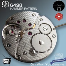 MOVEMENT ETA UNITAS 6498, HAMMER PATTERN, NOS, SMALL SECOND 6H