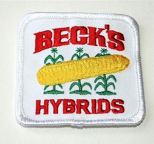 Beck Patch Beck's Hybrid Corn Seed Agriculture Farming Cloth Jacket Patch New ...