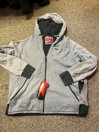 Milwaukee Tool Hombre M12 12V Negro Sudadera con Capucha Calefacción Chaqueta Chaleco M L XL 2XL Gris Rojo - Imagen 16 de 20