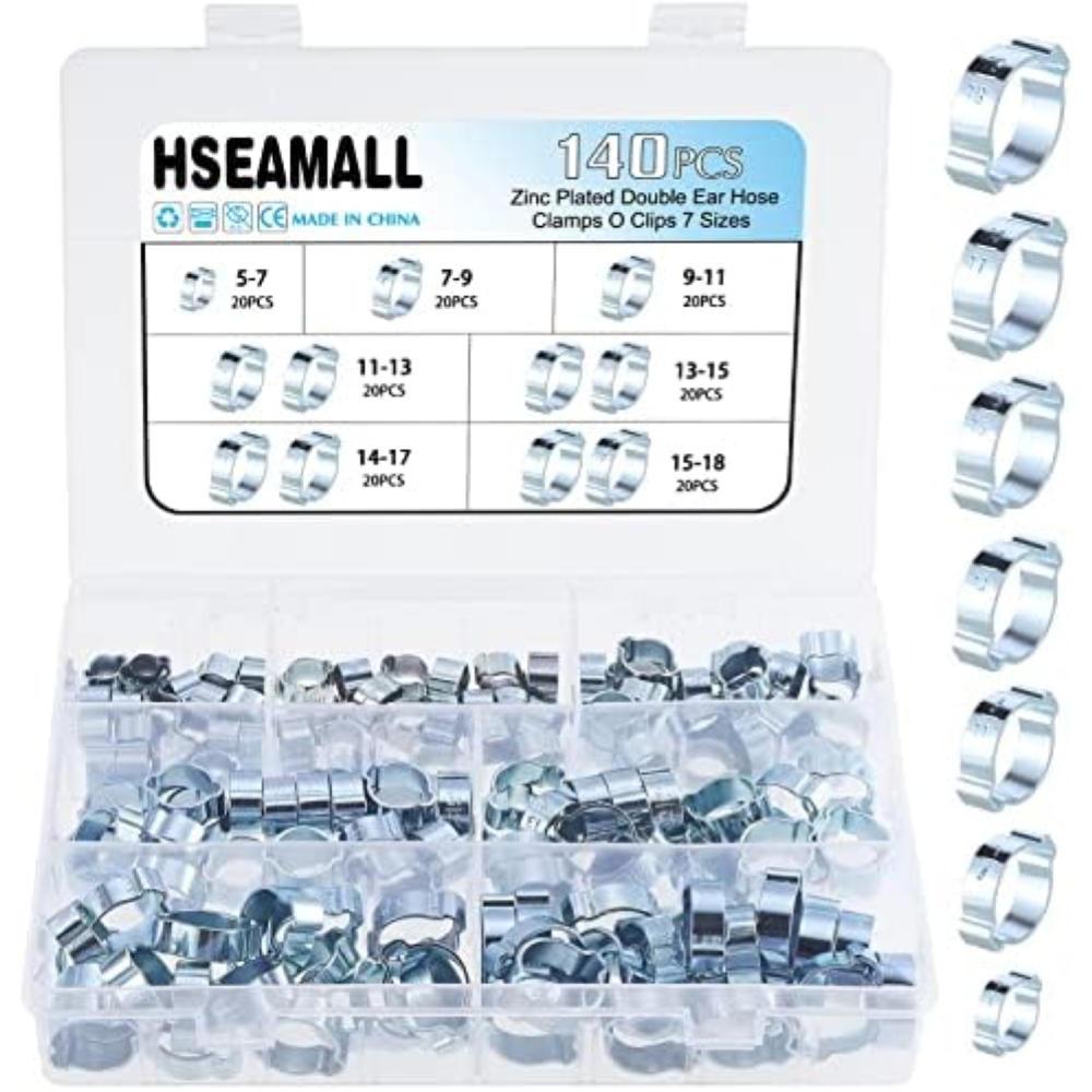 HSEAMALL 140 Pezzi Fascette Stringitubo 5-18mm Regolabile Fascette Stringitubo A