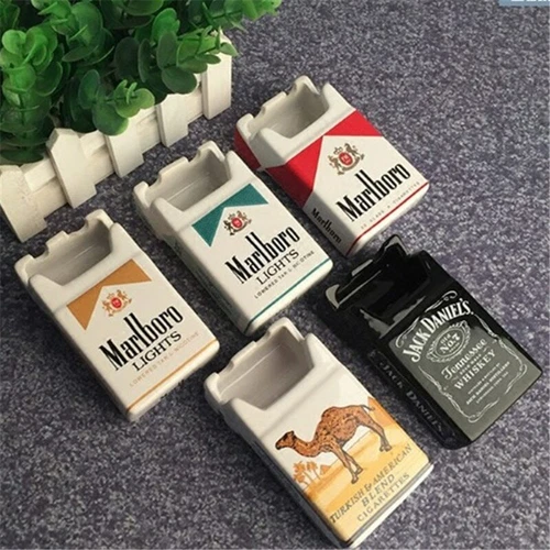 2025Tobacco Cigarette Box Ashtray Bedroom Living Room Ash Tray Ceramic Cigarette - Picture 18 of 26
