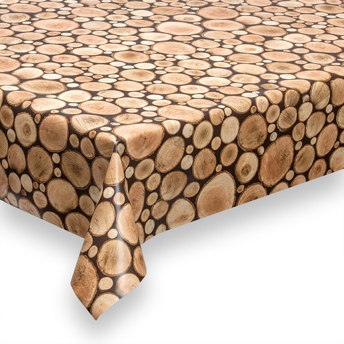 Wachstuch Garten Tischdecke Wachstischdecke HaGa® Patchwood 1,4m Br. Meterware - Bild 4 von 10