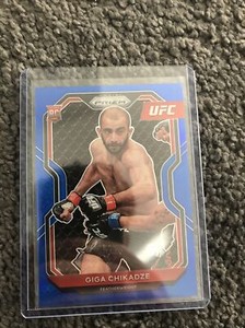 2021 Panini UFC PRIZM Giga Chikadze Rookie Card Blue 194/199 #72