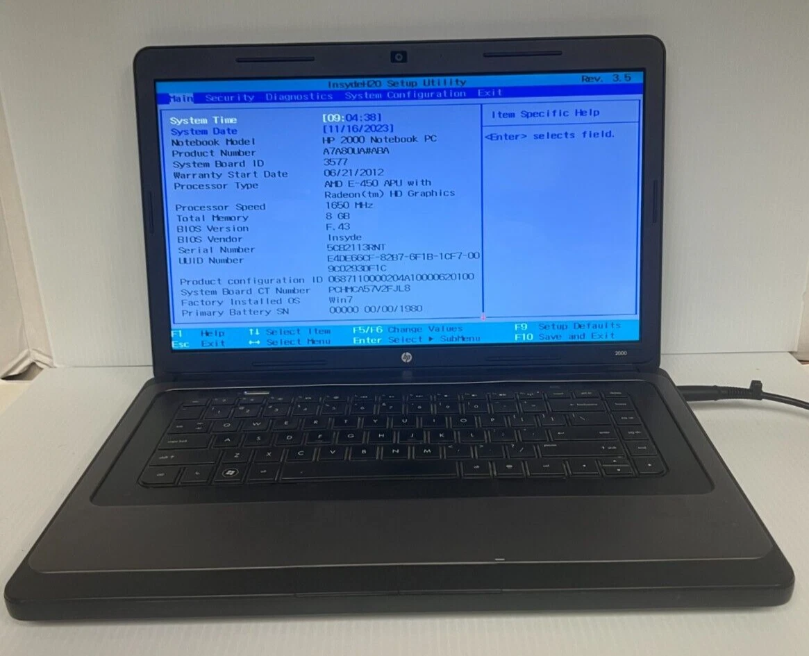 HP 2000 15