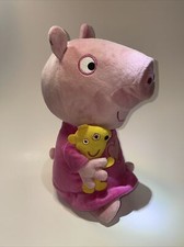 2003 Peppa Pig Sleep N' Oink Stuffed Bedtime 12" Plush