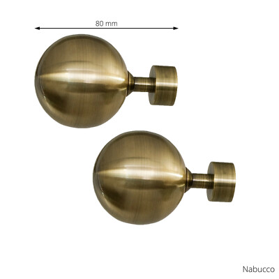 ESSMOKO Gardinenstange Endstück Diamant Design - 19mm 25mm 28mm Zinklegierung Dekokopf