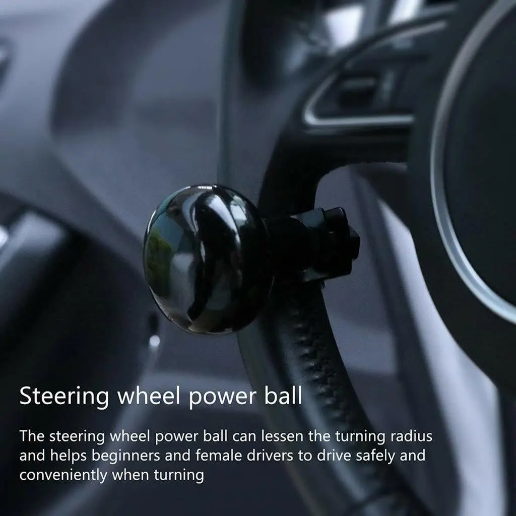 Universal Car Auto Steering Wheel Knob Spinner Handle Suicide Power Ball  Turning