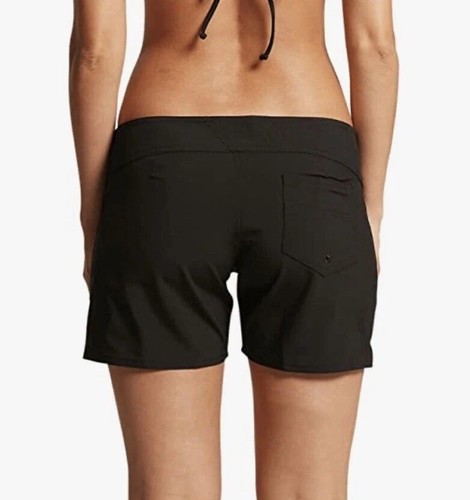 Volcom Simply Solid Swim Cover-Up Board Shorts Lace Up Black 5 - Picture 2 of 6