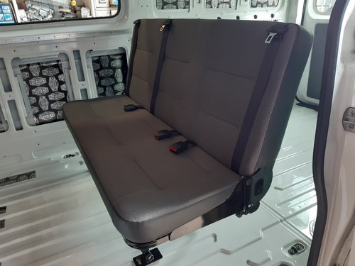 VW Crafter Grey Seat 3 Person Inbuilt Seat Belts All About Vans Chipping Norton - Picture 10 of 10