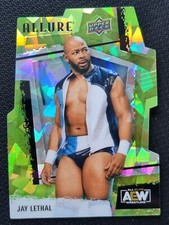 2022 AEW Jay Lethal Green Rainbow /99 Upper Deck Trading Card ALLURE Mint #81246