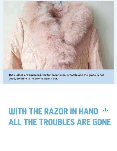 Lint Remover Double-Side Manual Roller Fuzz Fabric Shaver Woolen Coat Fluff Fur - Picture 4 of 12