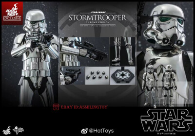 Hot Toys ストームトルーパー クロームバージョン　欠品あり Hot Toys MMS615 Star Wars Stormtrooper Chrome Version 1/6 Action