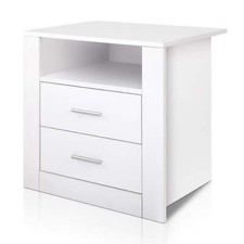 NNEDSZ Bedside Tables Drawers Storage Cabinet Drawers Side Table White