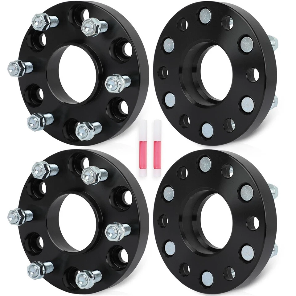4Pcs 1" 6x5.5 Hubcentric Wheel Spacers For Chevrolet Silverado 1500 Cadillac GMC Foto 4 de 4