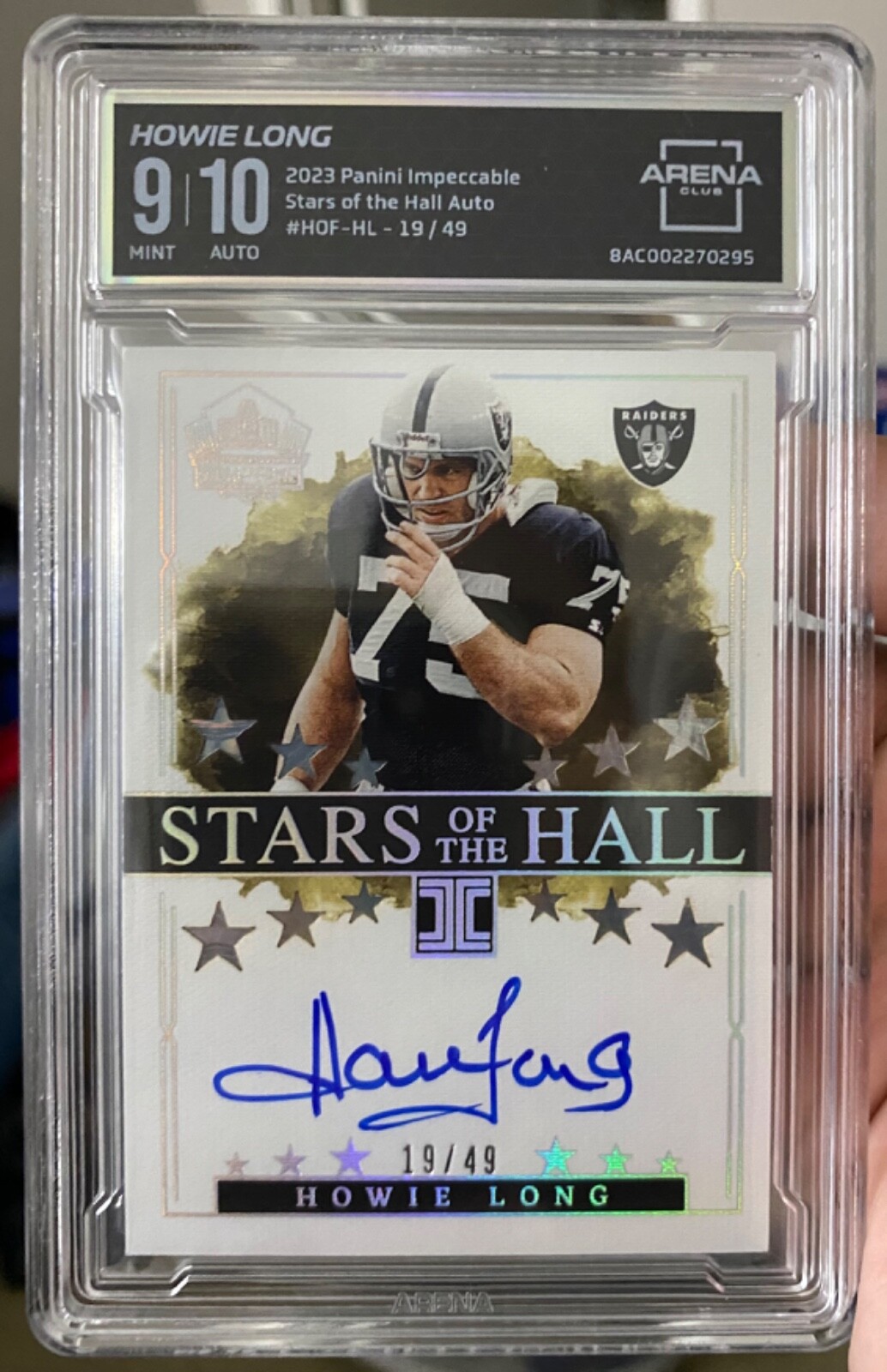 2023 Panini Impeccable - Stars of the Hall Howie Long Autograph /49 AC ...
