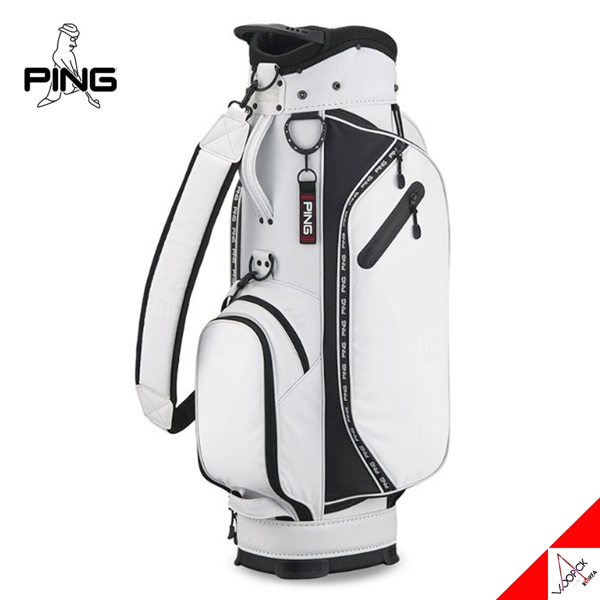 Ping 2023 SPORTY LQ Men's Golf Caddie Cart Bag 9inch 5Way 3.4kg PU