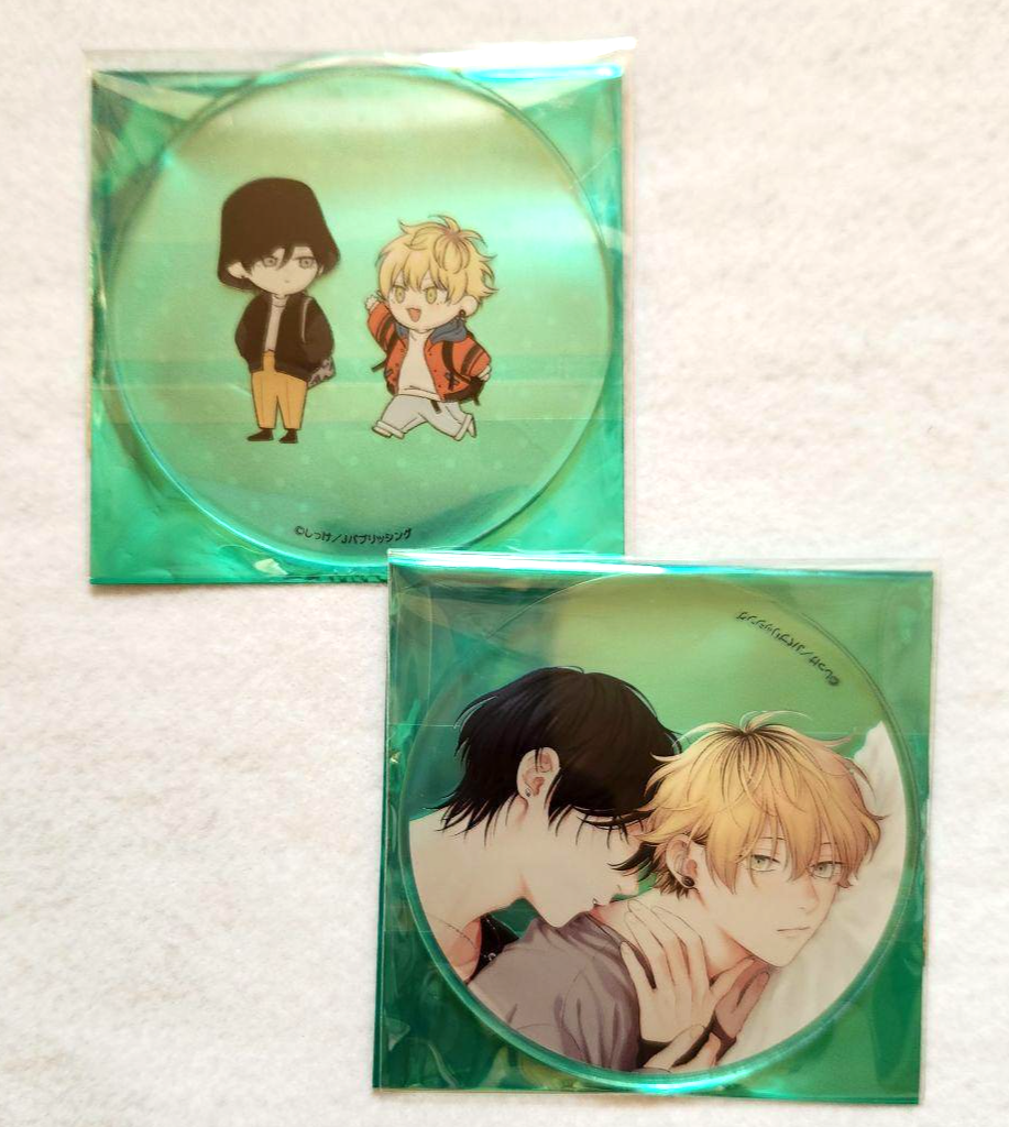 Sex Drop Cafe Acrylic Coaster Set Shikke Shizume x Kiumi Yaoi New