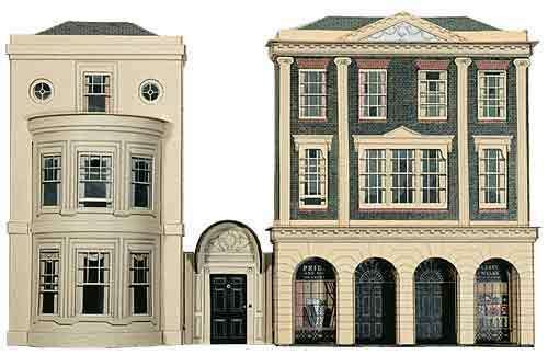 Regency Period Shops & House - Superquick C4 - OO Low Relief kit