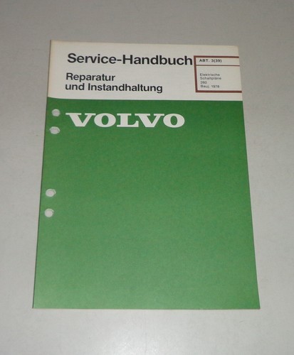 Manual De Taller Electricidad / Esquemas Eléctricos Volvo 260 Año 1978