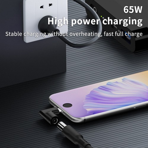 65W Laptop Power Adapter DC Female To USB Type C Male Converter For Dell Lenovo - Zdjęcie 12 z 29