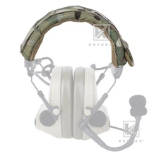 KRYDEX Modular Headset Cover Tactical Earmuff Headband Protect Cover MC Camo