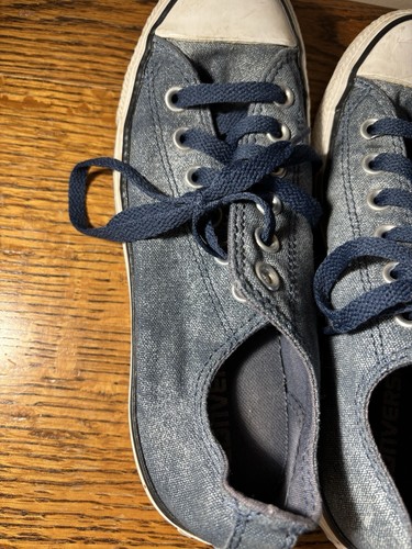 Women's blue canvas Converse All Star low top 545029F, size 7 - Picture 4 of 7
