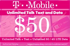 Unlimited 5G Data Plan with Hotspot – Works with Most Unlocked Phones