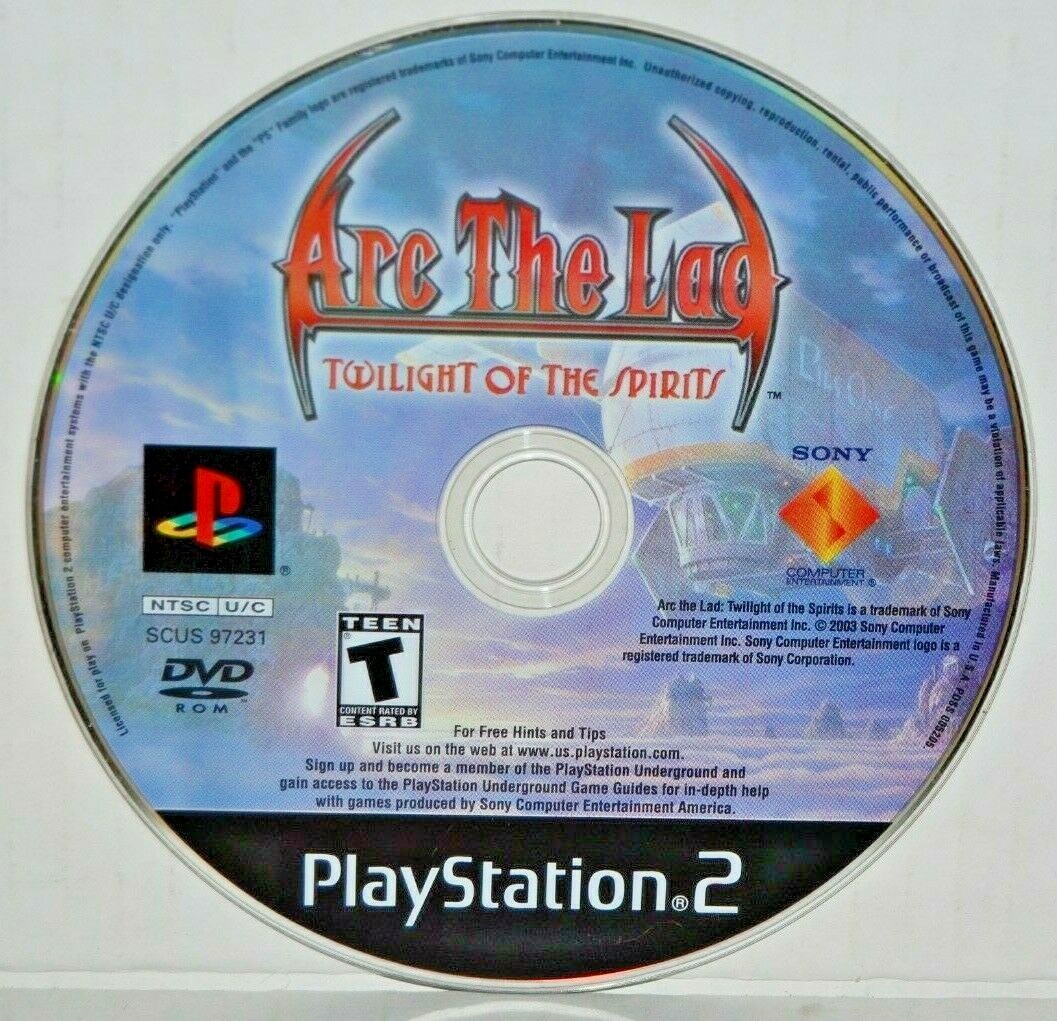 Arc The Lad Twilight Of The Spirits Sony Playstation 2 03 For Sale Online Ebay