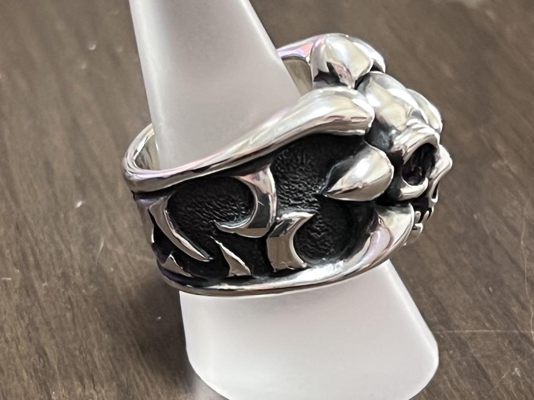 BWL Bill Wall Leather Silver 925 Tribal Band Skull Ring BWL Bill Wall Leather Silver 925 Tribal Band Skull Ring