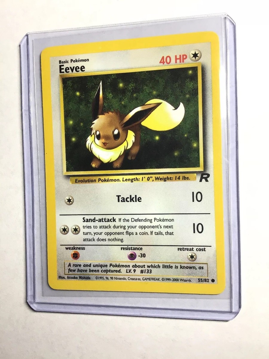 Eevee イーブイ ポケモンカード Team Rocket 55/82 EEVEE - Team Rocket Set - 55/82 - Common - Pokemon Card